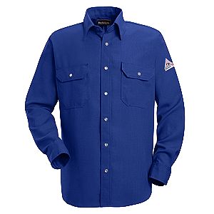 Bulwark SNS6RB Nomex IIIA 6 oz. Snap Front Deluxe Long Sleeve Shirt