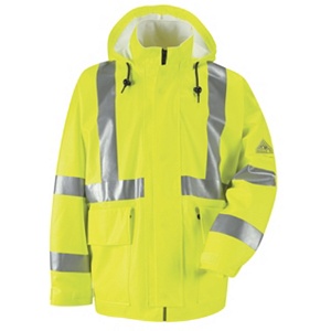 Bulwark Hi-Visibility Flame-Resistant Rain Jacket HRC2 - JXN4YE