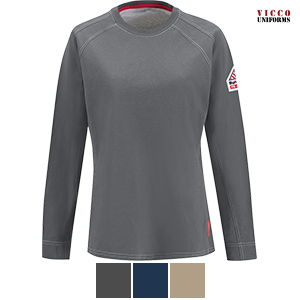 Bulwark QT31 Women's Comfort Knit T-Shirt - iQ Series Flame Resistant Long Sleeve