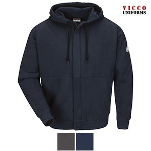 Bulwark SEH4 Men's Hooded Sweatshirt - Fleece Flame-Resistant Zip-Front