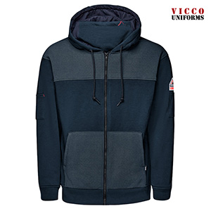 Bulwark SMM6 Men's Flame Resistant Full Zip Hoodie Sweatshirt With Face Mask