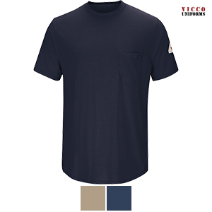 Bulwark SMT6 Men's T-Shirt - Lightweight Flame Resistant Short Sleeve