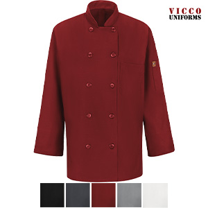 Red Kap 041X - Women's Chef Coat with OilBlok + Mimix - Ten Button