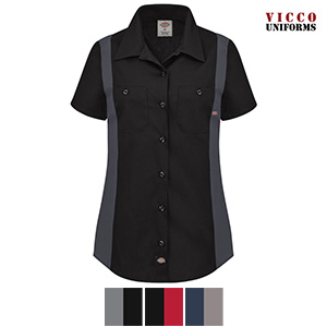 Dickies FS524 - Women's Industrial Color Block Shirt - Short Sleeve