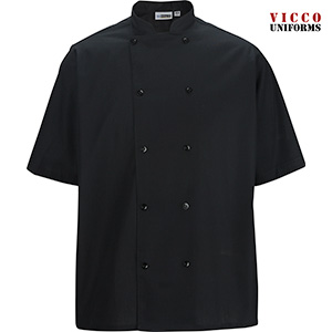 Edwards 1350 - Double Breasted Bistro Short Sleeve Server Shirt