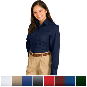 Edwards Ladies' Cotton Plus Twill Long Sleeve Shirt - 5750
