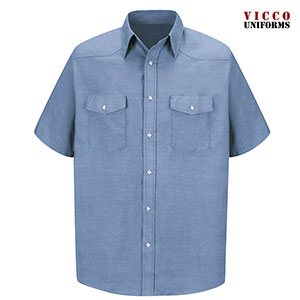 Red Kap SC24 Western Style Short Sleeve Uniform Shirt