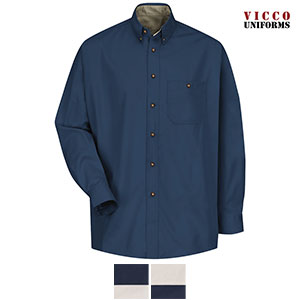 Red Kap SC74 Cotton Contrast Twill Long Sleeve Shirt