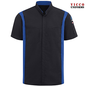 Red Kap SY46MP Mopar Men's Short Sleeve Technician Shirt - OilBlok Technology