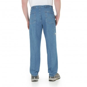 Wrangler Men's Rugged Wear Relaxed Fit Angler Indigo Pants - 33312