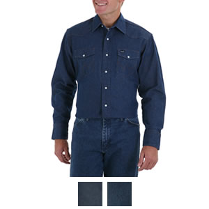 Wrangler Men's Cowboy Cut Long Sleeve Work Western Shirt - 70127