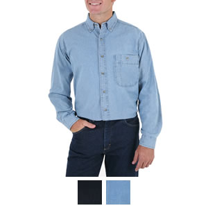 Wrangler Men's Rugged Wear Long Sleeve Denim Basic Shirt - RAL08