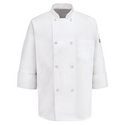 Chef Designs 0413 Eight Pearl-Button Chef Coat with Thermometer Pocket