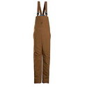 Bulwark BLN4BD Men's Excel-FR ComforTouch Brown Duck Deluxe Insulated Bib Overall