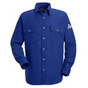 Bulwark SNS6RB Nomex IIIA 6 oz. Snap Front Deluxe Long Sleeve Shirt