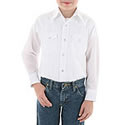 Wrangler Dress Western Solid Snap Long Sleeve Shirt - 204WHSL