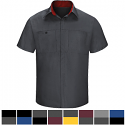 Red Kap SY42 Men's Performance Plus Shop Shirt - Short Sleeve with OilBlock Technology