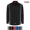 Dickies LL524 Men's Industrial Shirt - Color Block Long Sleeve