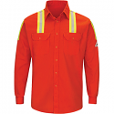 Bulwark SLAT Men's Uniform Shirt - Midweight Flame Resistant Enhanced Visibility