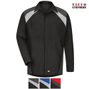 Red Kap SY18 - Men's Tricolor Shirt - Long Sleeve