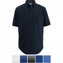 Edwards 1231 - Men's Poplin Shirt - Short Sleeve Comfort Stretch