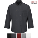 Red Kap 042X - Men's Chef Coat with OilBlok + MIMIX - Ten Button