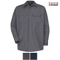 Red Kap SC70 Heavyweight Cotton Long Sleeve Twill Work Shirt