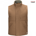 Bulwark VLS2 Men's Brown Duck Vest - Sherpa Lined