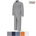 Red Kap CC14 100% Cotton Snap Fronts Coveralls