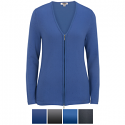 Edwards Ladies' Full Zip V-Neck Cardigan Sweater - 7062