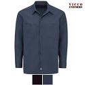 Dickies LL608 - Men's Ripstop Shirt - Solid Long-Sleeve