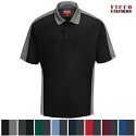 Red Kap SK54 - Men's Performance Knit Polo - Short Sleeve Two-Tone