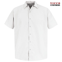 Red Kap SS26 Performance Polyester Pocketless Industrial Short Sleeve Work Shirt