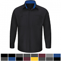Red Kap SY32 Men's Performance Plus Shop Shirt - Long Sleeve with OilBlock Technology