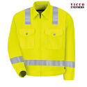 Red Kap JY32HV Hi-Visibility Ike Jacket - Unlined