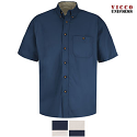 Red Kap SC64 Cotton Contrast Twill Short Sleeve Shirt