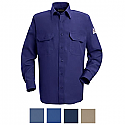 Bulwark Men's Button Front Deluxe Long Sleeve Shirt - SND2