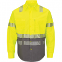 Bulwark SLB4 Men's Uniform Shirt - Hi-Visibility Color Block