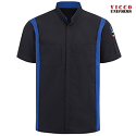 Red Kap SY46MP Mopar Men's Short Sleeve Technician Shirt - OilBlok Technology