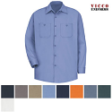 Red Kap SC30 Wrinkle Resistant Long Sleeve Cotton Shirt