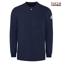 Bulwark SET2 Men's Long Sleeve T-Shirt - Lightweight Flame Resistant Tagless