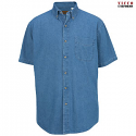 Edwards 1013 - Men's Midweight Denim Shirt - Short Sleeve