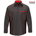 Red Kap SY14NS Men's Nissan Long Sleeve Technician Shirt