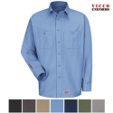 Wrangler / Dickies WS10 - Men's Workwear Work Shirt - Long Sleeve