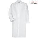 Red Kap 4006 Gripper-Front Pocketless Butcher Coat - 4006WH