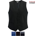 Edwards 7633 - Women's Signature Vest - Wool Blend High Button Redwood & Ross