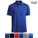 Edwards Men's Short Sleeve Pique Polo Shirt With Chest Pocket - 1505