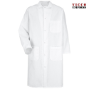 Red Kap 4004 Gripper-Front Butcher Frock - 4004WH